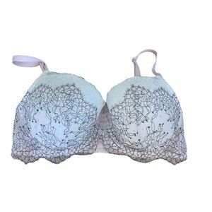 Victoria's Secret Lace Rhinestone Dream Angels Lined Demi Bra